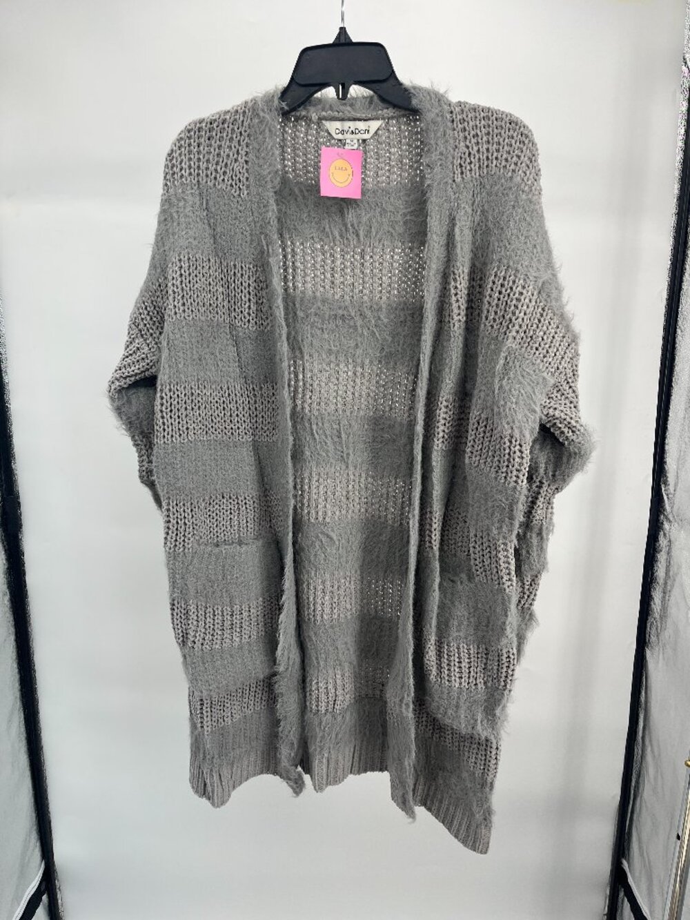 Women's Cardigan- Davis and Dani by Dressed in LALA Gray Cardigan